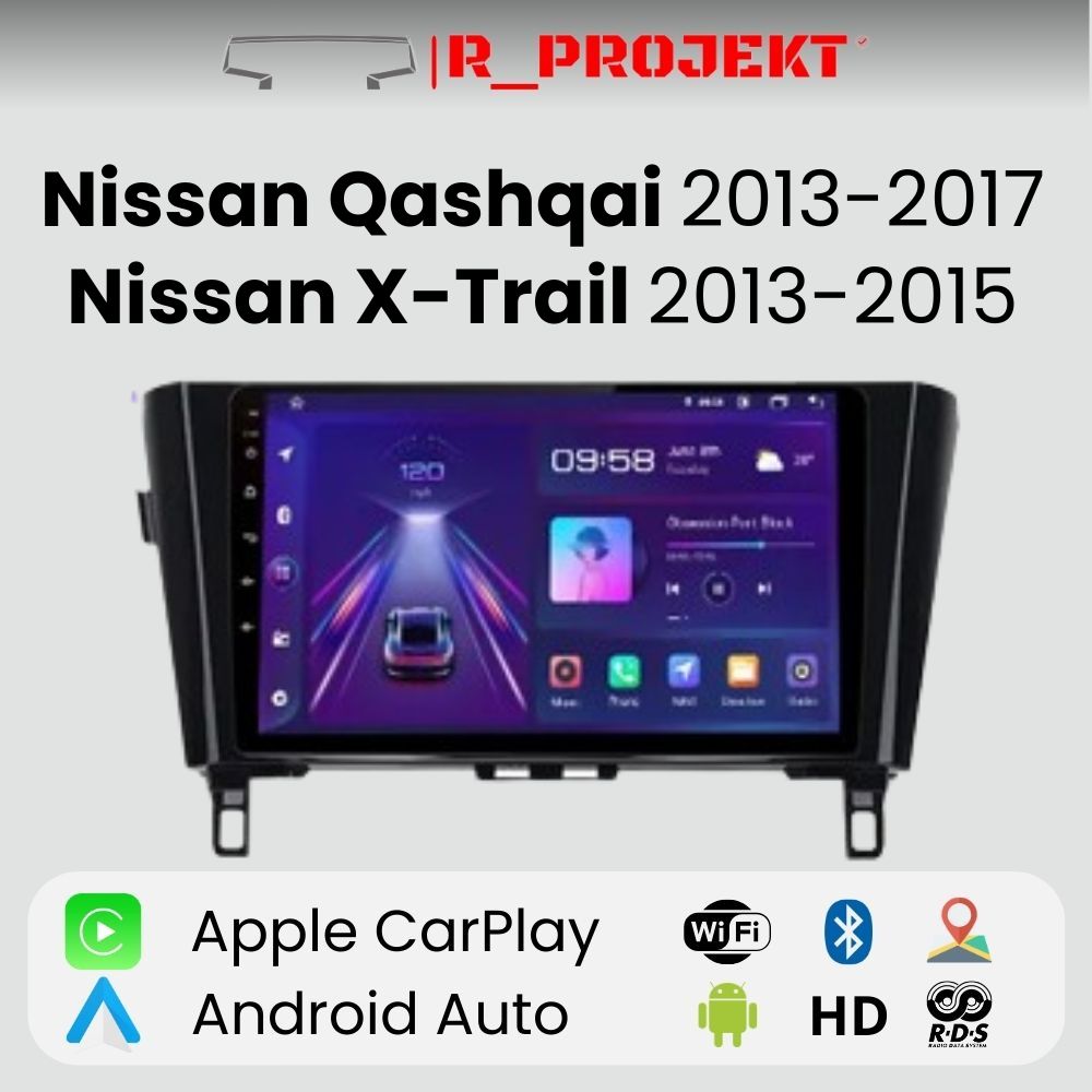 Android Auto Radio Carplay Nissan Qashqai J11 2013-2017 X-Trail 3 T32 2013-2015