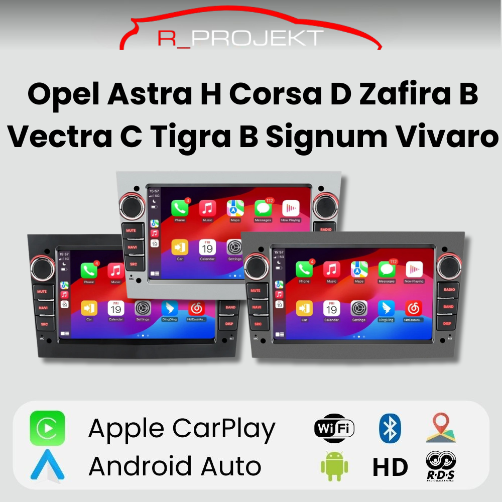 Radio Android Auto Carplay Opel Astra H Corsa D Antara Vectra C Signum Meriva Vivaro Tigra