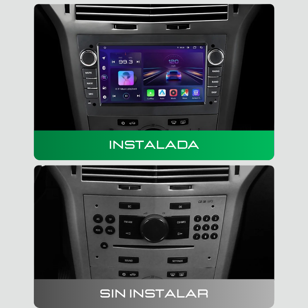 Radio Android Auto Carplay Opel Astra H Corsa D Antara Vectra C Signum Meriva Vivaro Tigra