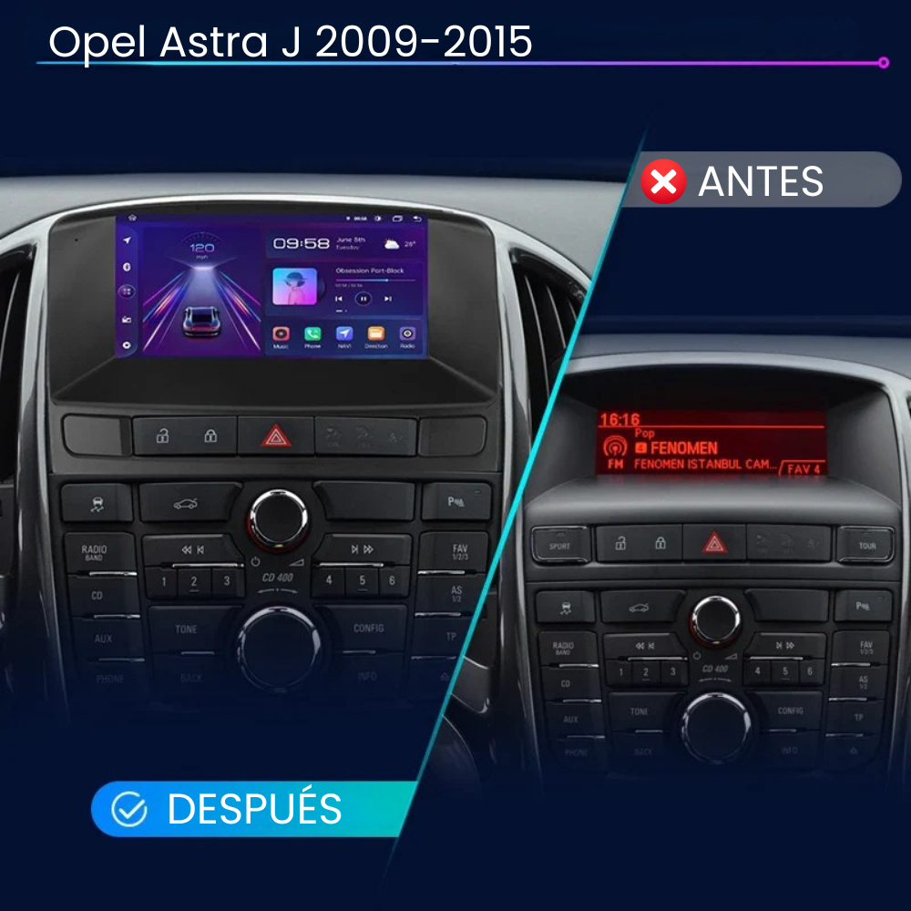 Android Auto Radio Carplay Opel Astra J 2009-2015