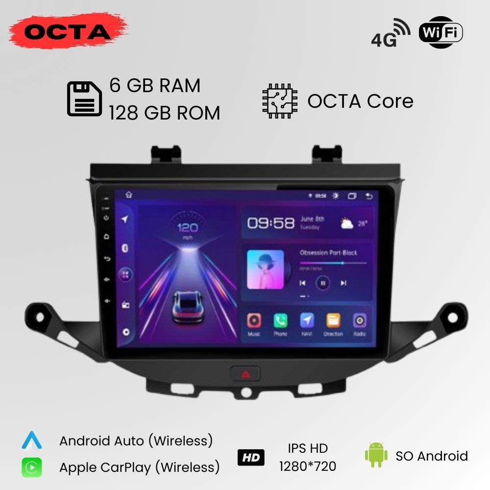 Android Auto Radio Carplay Opel Astra K 2015-2019