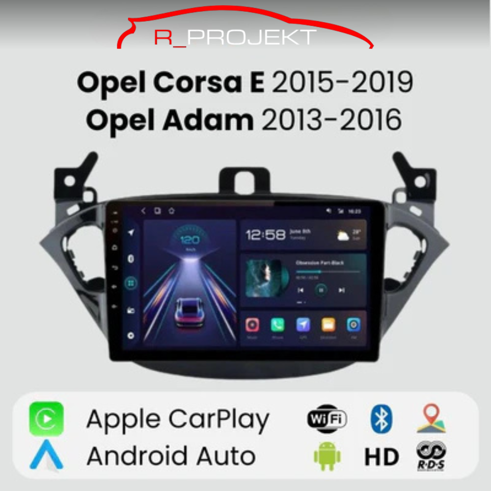 Radio Android Auto Carplay Opel Corsa E 2015-2019 Adam 2013-2016
