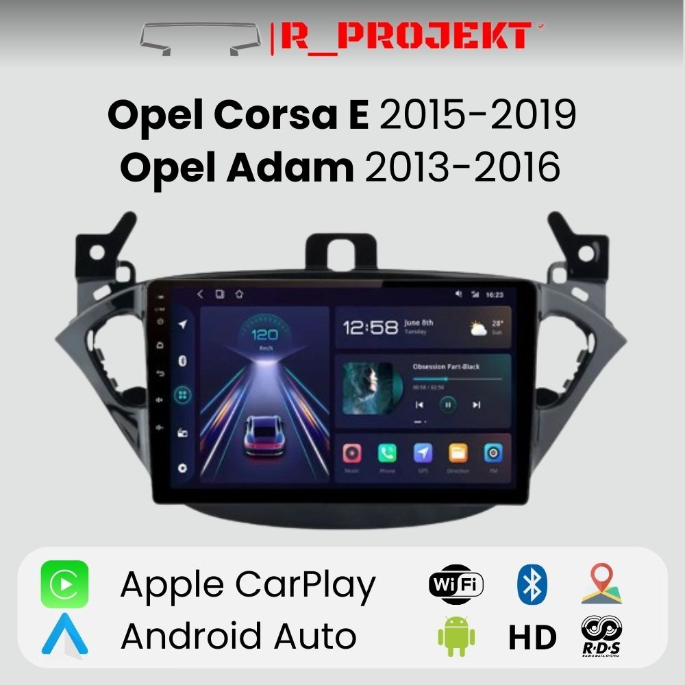 Android Autoradio Carplay Opel Corsa E 2015-2019 Adam 2013-2016