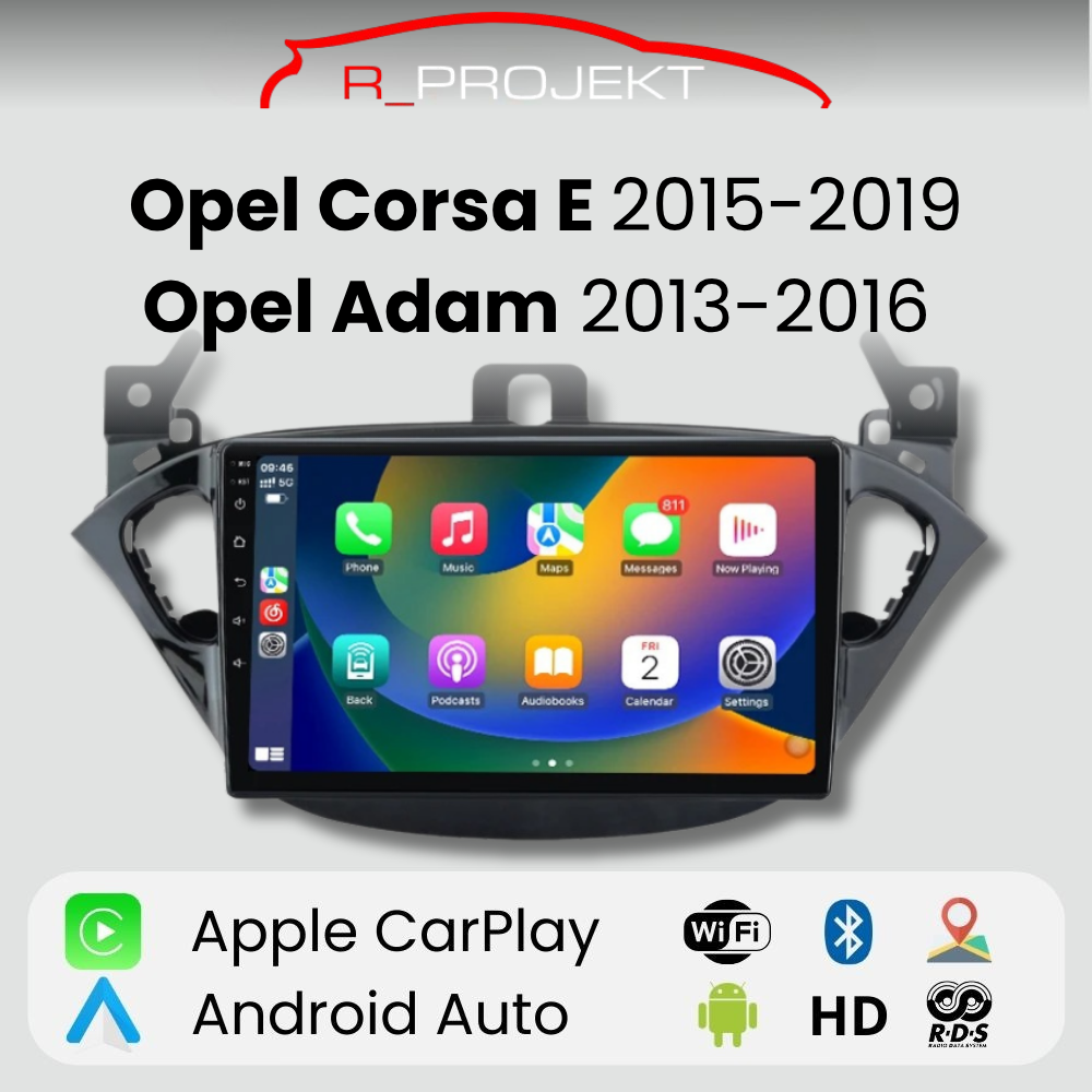 Android Auto Carplay Screen Opel Corsa E 2015-2019 Adam 2013-2016