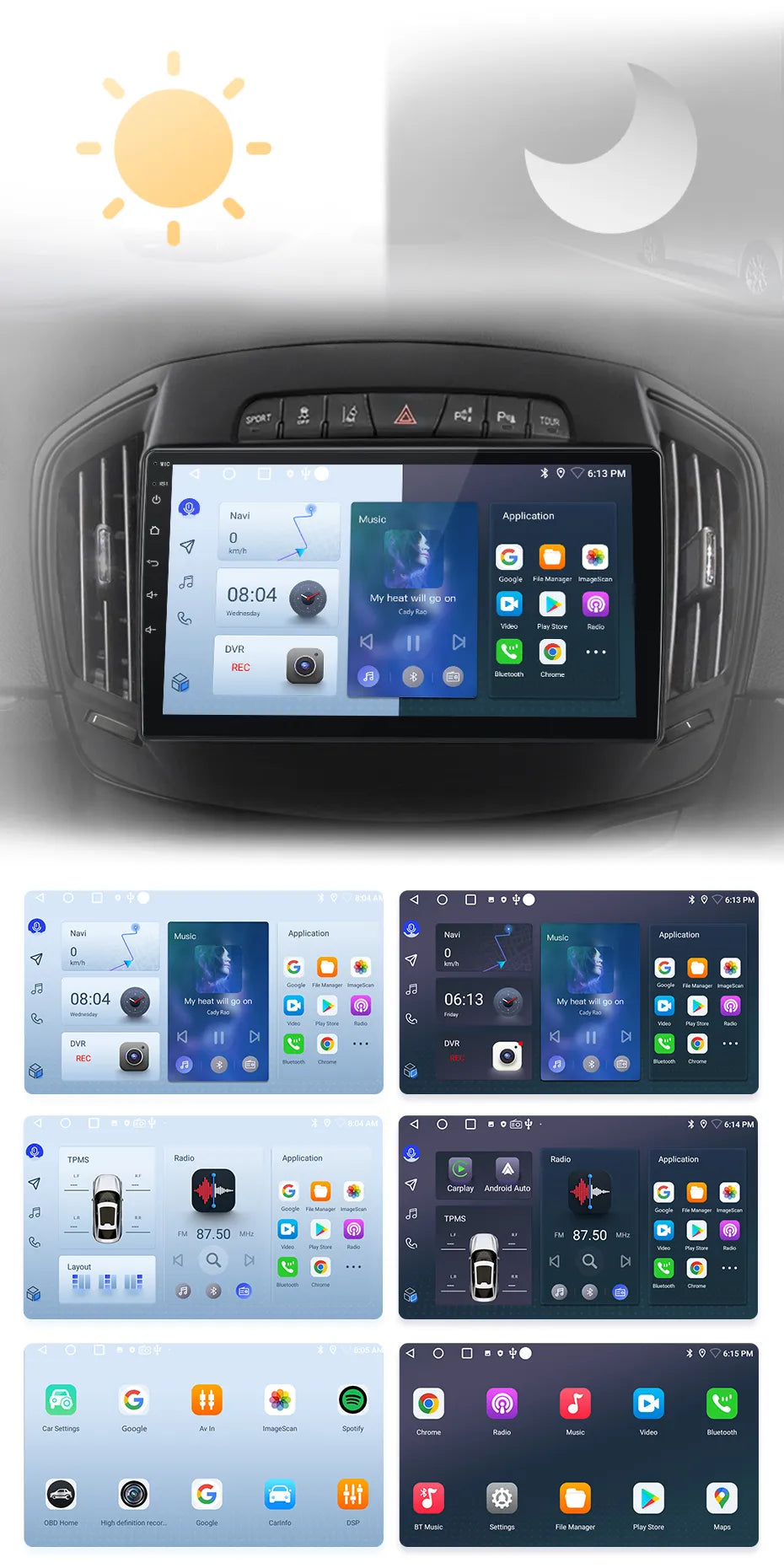 Radio Android Auto Carplay Opel Insignia 2013 - 2017