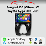 Android Auto Radio Carplay Peugeot 108 | Citroen C1 | Toyota Aygo 2014-2021