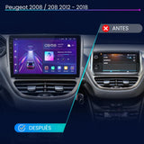 Android Auto Radio Carplay Peugeot 2008 208 2012 - 2018