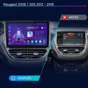 Android Auto Carplay Screen Peugeot 2008 208 2012 - 2018