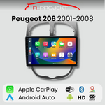 Pantalla Android Auto Carplay Peugeot 206 2001-2008