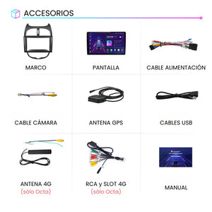 Android Auto Carplay Screen Peugeot 206 2001-2008