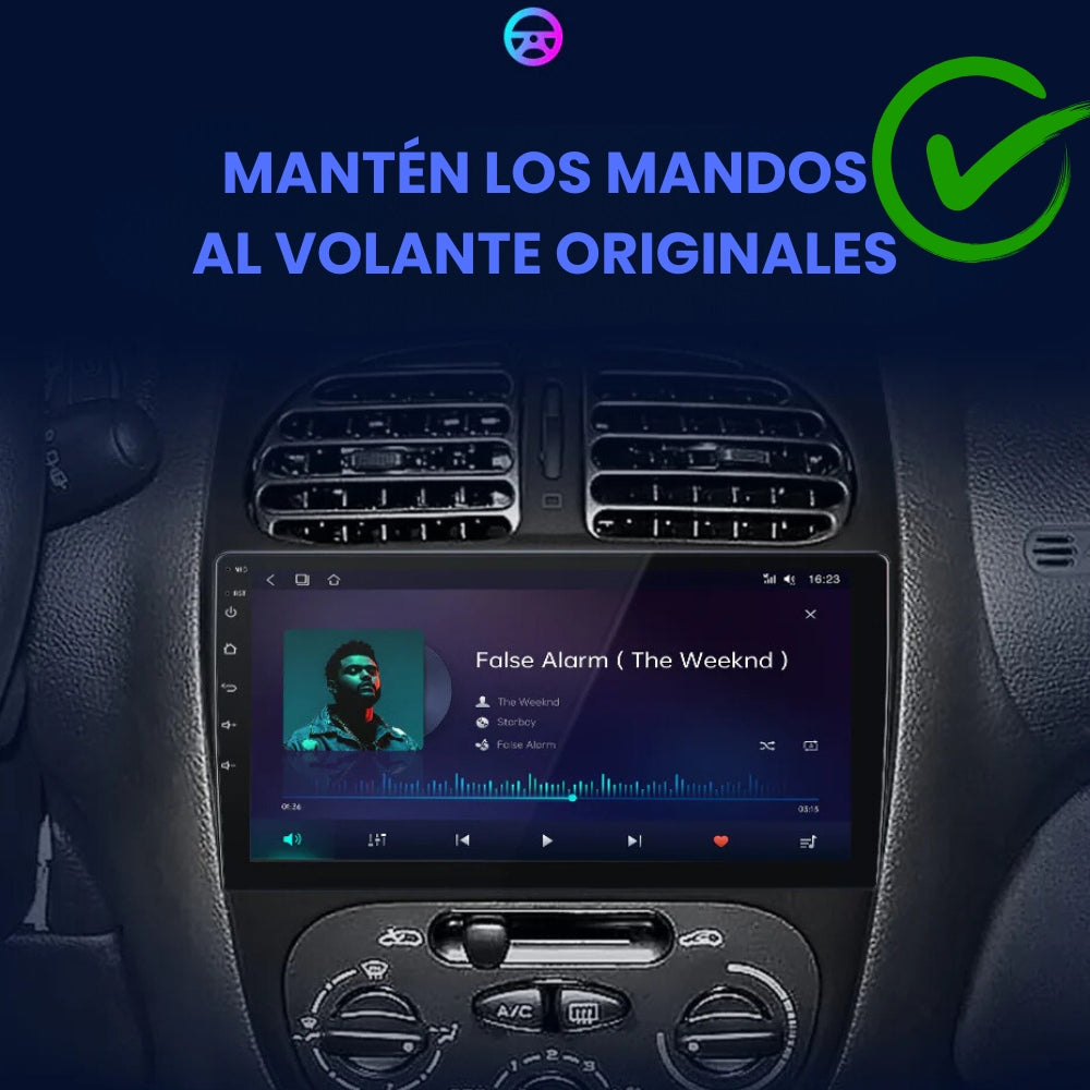 Android Autoradio Carplay Peugeot 206 2001-2008