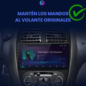 Android Auto Carplay Screen Peugeot 206 2001-2008