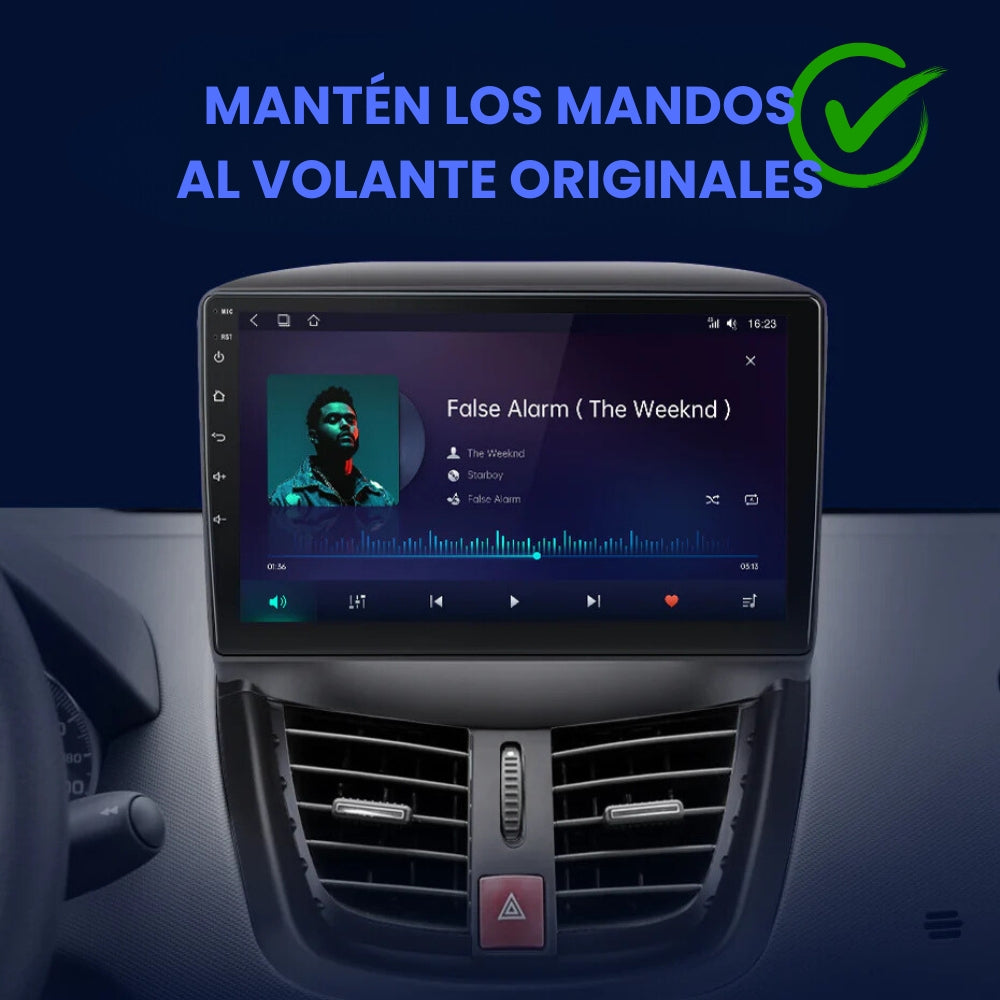 Autoradio Android 13 Per Peugeot 207 (2006-2015) – 9 Pollici Touch, Wireless Carplay, GPS E Retro Camera AHD
