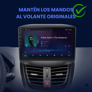 Android Auto Carplay Screen Peugeot 207 2006 - 2015