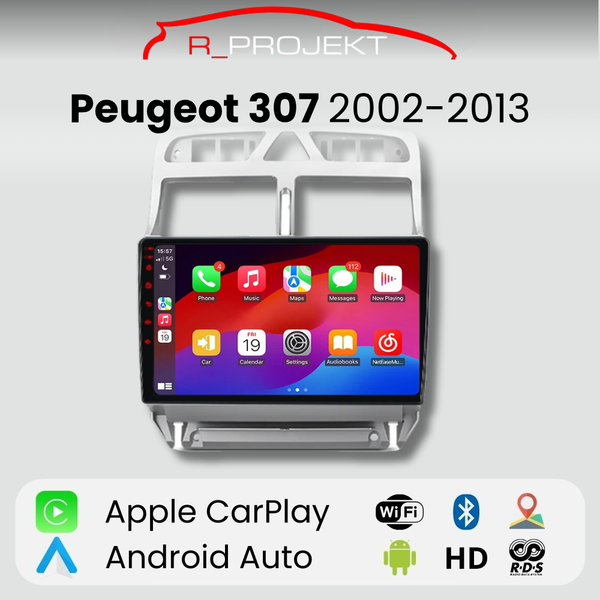 Android Auto Carplay Screen Peugeot 307 307CC 307SW 2002 - 2013