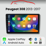 Pantalla Android Auto Carplay Peugeot 308 2013-2017