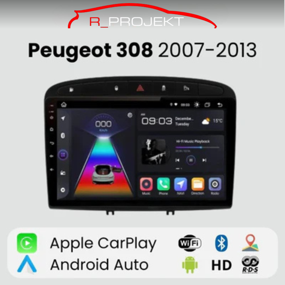 Android Auto Radio Carplay Peugeot 308 308SW 2007-2013