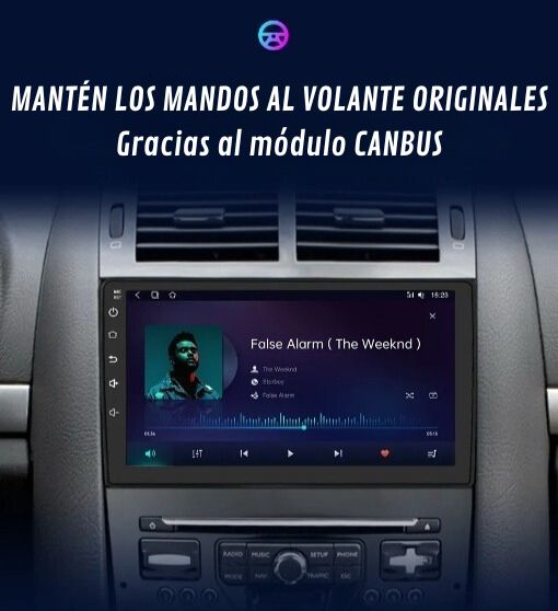 Ohradio 2G+64G Autoradio Android 15 Per Peugeot 407 2004-2008, Schermo 9" Con Carplay Wireless, GPS, Retrocamera E FM
