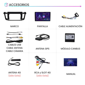 Android Auto Carplay Screen Peugeot 508 2011 - 2018