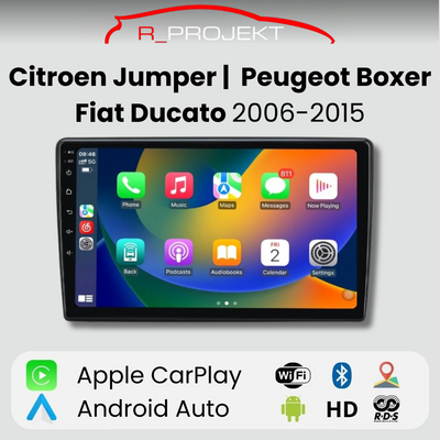 Android Auto Carplay Screen Peugeot Boxer 2 Citroen Jumper 2 Fiat Ducato 2006-2015