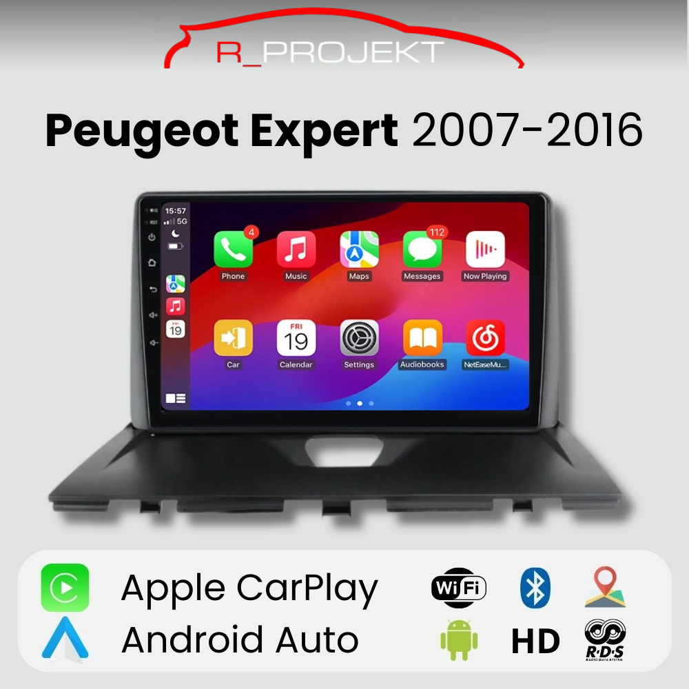 Android Auto Radio Carplay Peugeot Expert 2007-2016