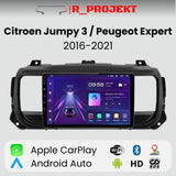 Radio Android Auto Carplay Peugeot Expert 3 Citroen Jumpy 3 SpaceTourer 2016 - 2021