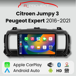 Pantalla Android Auto Carplay Peugeot Expert 3 Citroen Jumpy 3 SpaceTourer 2016 - 2021
