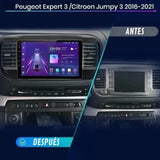 Android Auto Radio Carplay Peugeot Expert 3 Citroen Jumpy 3 SpaceTourer 2016 - 2021