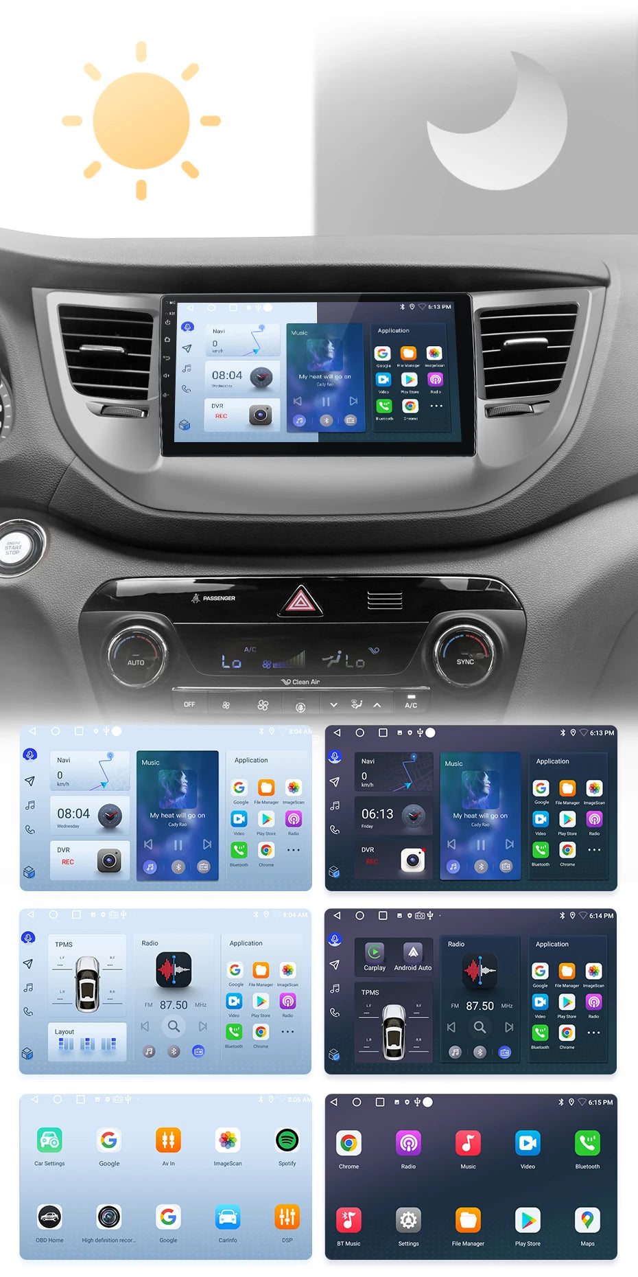 Android Autoradio Carplay Peugeot Expert 3 Citroen Jumpy 3 SpaceTourer 2016 - 2021