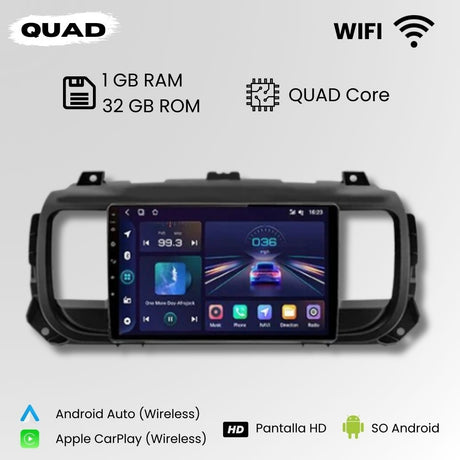 Android Autoradio Carplay Peugeot Expert 3 Citroen Jumpy 3 SpaceTourer 2016 - 2021