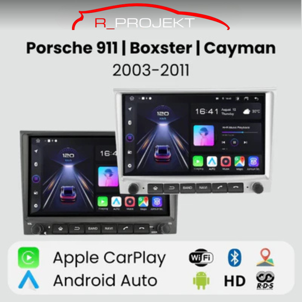 Radio Android Auto Carplay Porsche 911 (997) Cayman Boxster (987) 2003-2011