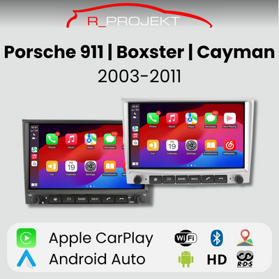 Android Auto Carplay Screen Porsche 911 (997) Cayman Boxster (987) 2003-2011