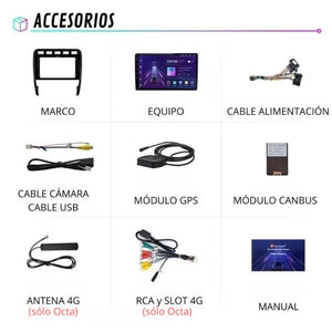 Android Auto Carplay Screen Porsche Cayenne 1 9PA 2002-2010