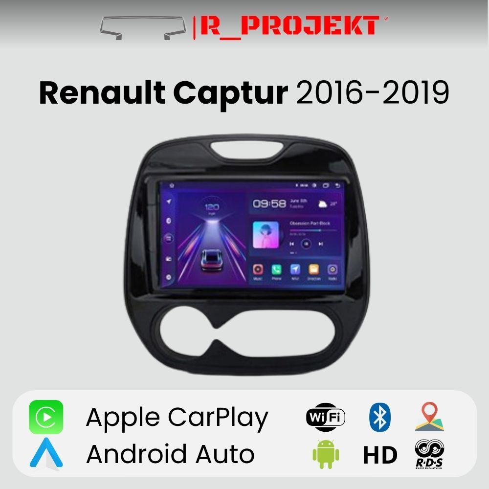 Android Auto Radio Carplay Renault Captur 2016-2019