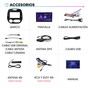 Android Auto Carplay Renault Captur 2016-2019 Screen