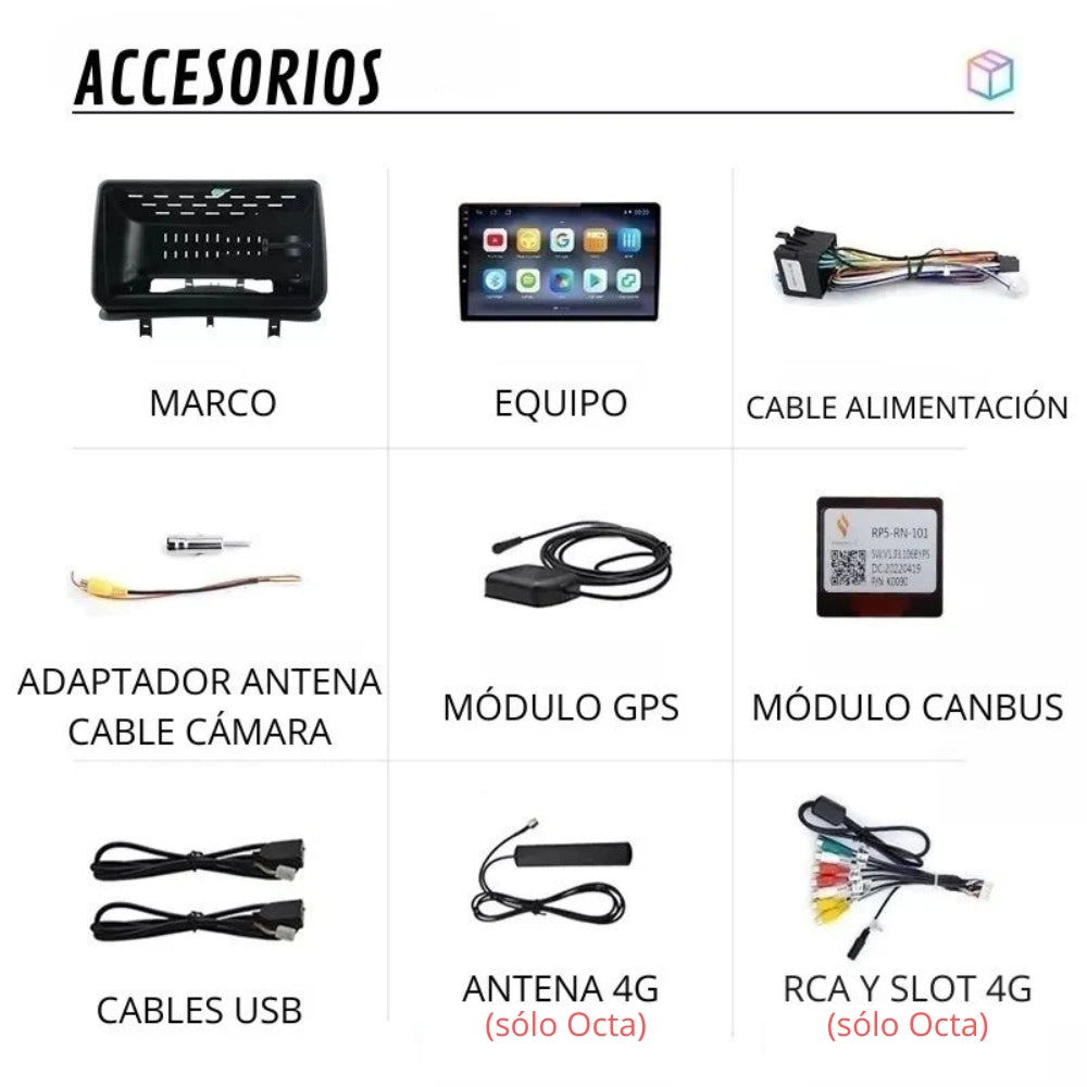 Android Autoradio Carplay Renault Clio 3 2005-2014