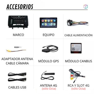 Android Auto Carplay Screen Renault Clio 3 2005-2014