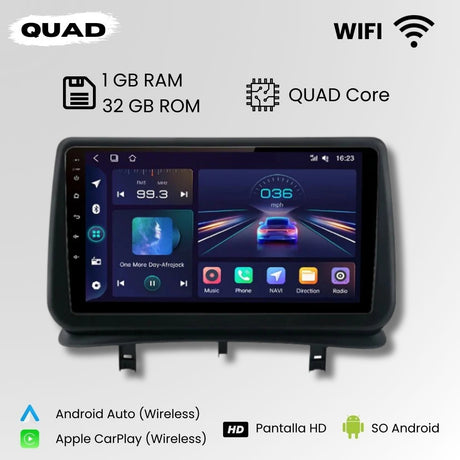 Radio Android Auto Carplay Renault Clio 3 2005-2014