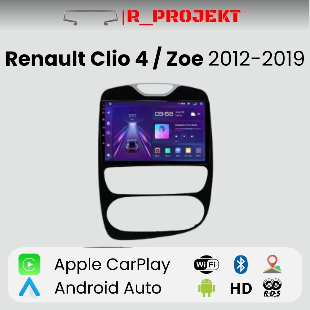 Android Autoradio Carplay Renault Clio 4 Zoe 2012-2019