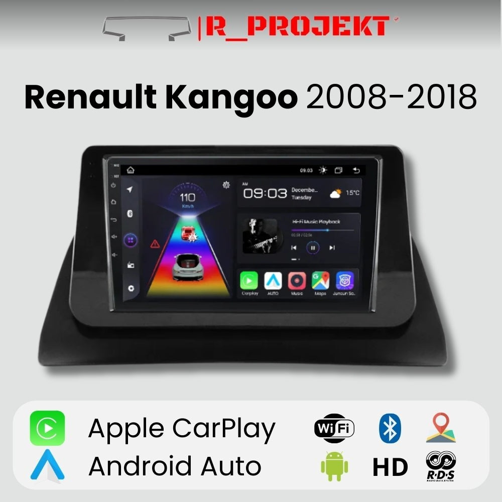 Radio Android Auto Carplay Renault Kangoo 2008-2018