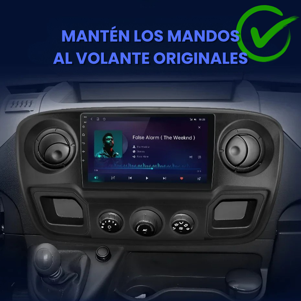 Radio Android Auto Carplay Renault Master Nissan NV400 Opel Movano 2010-2021