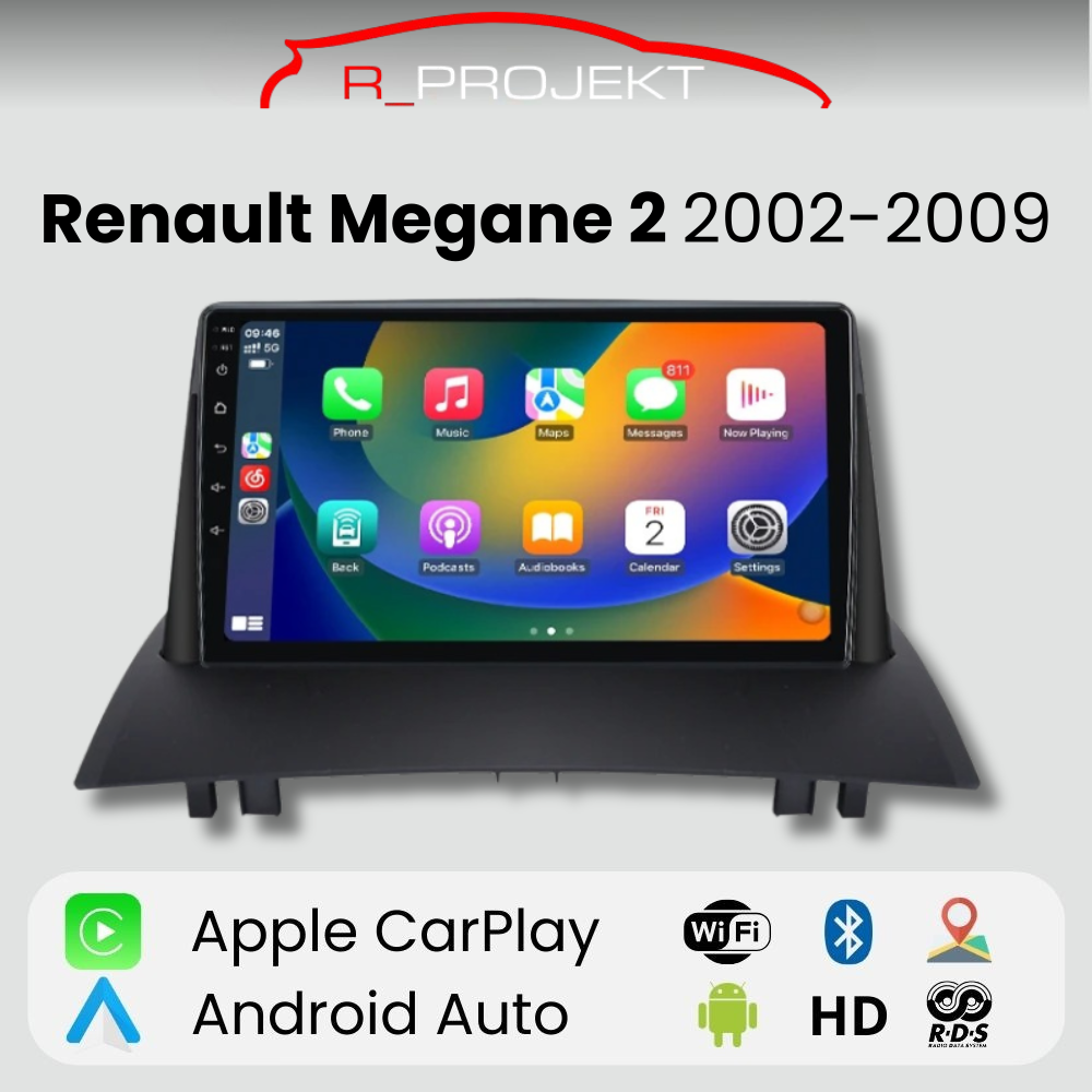 Radio Android Auto Carplay Renault Megane 2 2002-2009