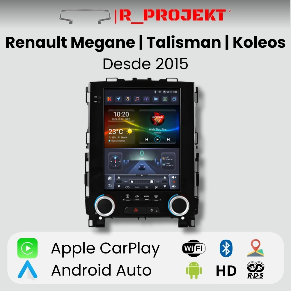 Radio Android Auto Carplay Renault Megane 4 Talismán Koleos 2015-2019