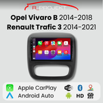 Pantalla Android Auto Carplay Renault Trafic 3 2014-2021 Opel Vivaro B 2014-2018