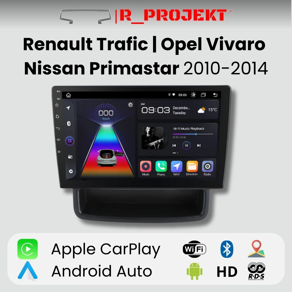 Android Auto Carplay Radio Renault Trafic | Opel Vivaro | Nissan Primastar 2010-2014