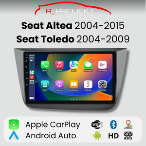 Android Auto Carplay screen for Seat Altea 2004-2015 and Seat Toledo 2004-2009