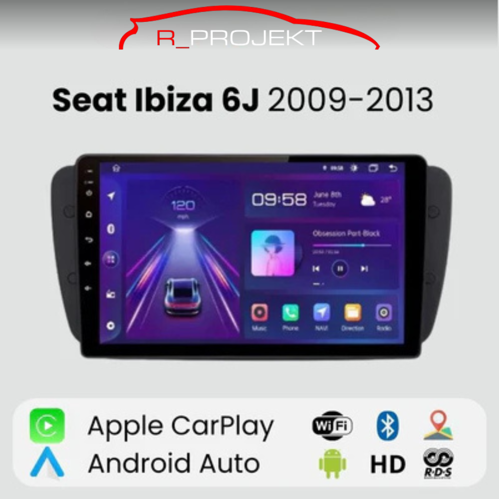 Radio Android Auto Carplay Seat Ibiza 6J 2008-2013