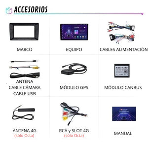 Android Auto Carplay Screen Skoda Fabia 2 2007-2014