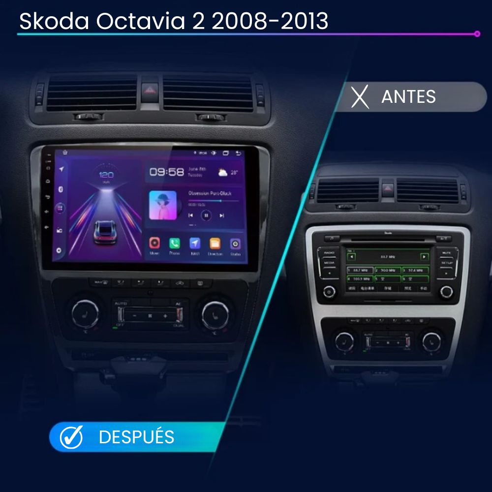 Android Autoradio Carplay Skoda Octavia 2 2008-2013