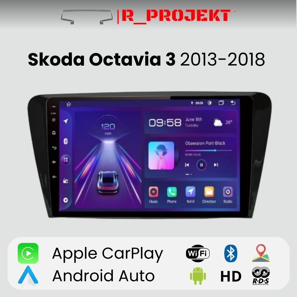 Android Auto Radio Carplay Skoda Octavia 3 2013-2018